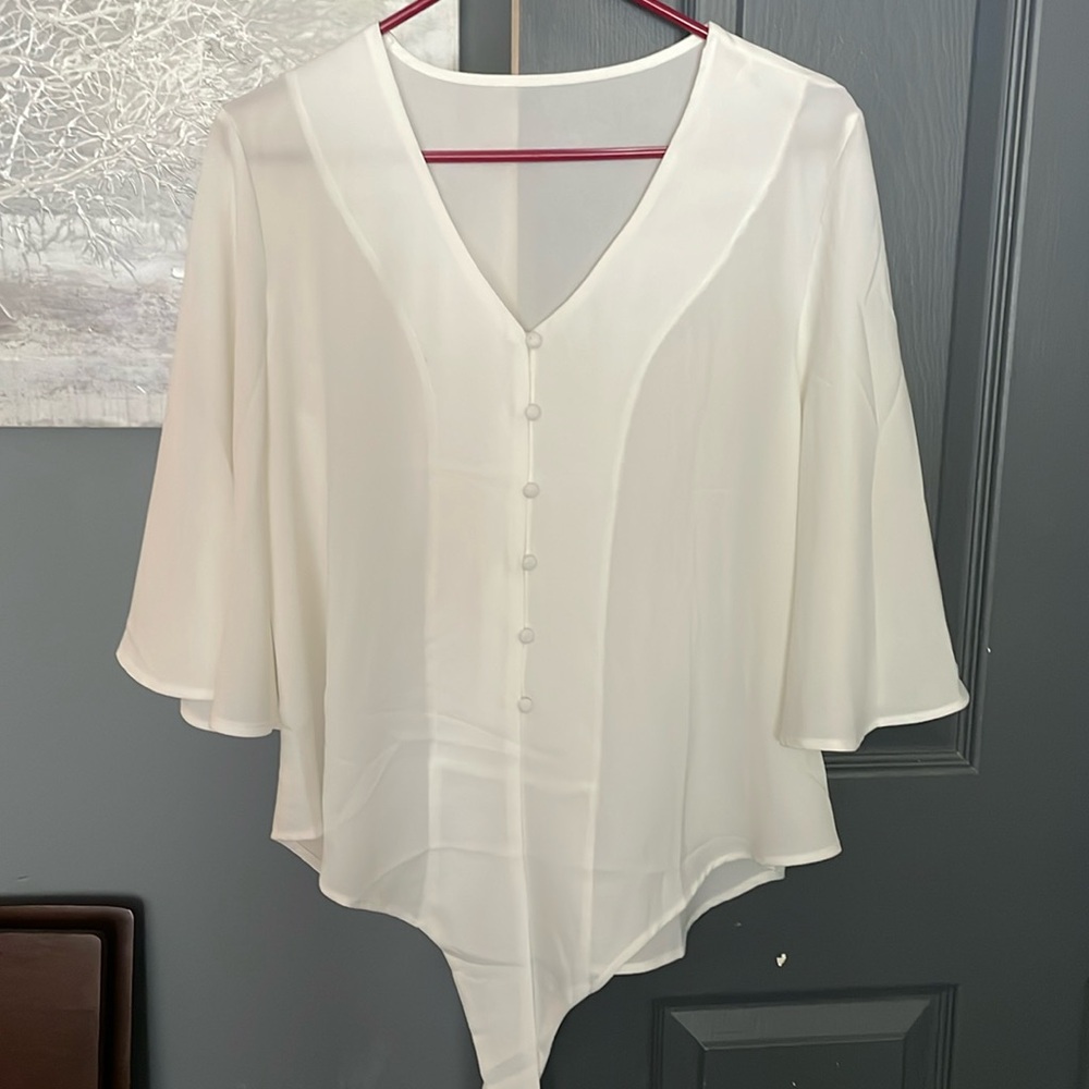 Size small white sheer